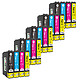 COMETE - Marque Française - 20 Cartouches T0615 compatibles Epson T0611 T0612 T0613 T0614 pour imprimantes Epson Stylus D68/D88