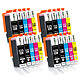 COMETE - Marque Française - 525XL 526XL - 20 Cartouches Compatibles 525XL 526XL pour Canon PIXMA 20 Cartouches Compatibles 525XL 526XL pour imprimantes Canon PIXMA PGI-525 CLI-526 - 4 Packs