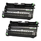 COMETE - DR2000 - 2 Tambours compatibles BROTHER DR2000 - 2 Noir - Marque Française 2 Tambours compatibles BROTHER DR2000 Noir 2BK