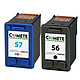 COMETE - 56XL/57XL - 1 Pack de 2 cartouches compatibles avec HP 56XL 57XL - Noir/Couleur - Marque française 1 Pack de 2 cartouches compatibles avec HP 56XL 57XL Noir + couleur