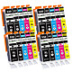 COMETE  - Marque Française - 550XL 551XL - 20 Cartouches Compatibles 550 XL 551 XL pour Canon PIXMA 20 Cartouches Compatibles 550XL 551XL pour imprimantes Canon PIXMA PGI-550 CLI-551 - 4 Packs