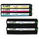 COMETE - HP 973X - 5 Cartouches compatibles HP 973X - Nori et Couleur - Marque française 5 Cartouches compatibles HP 973X - 2 Noir + 1 Cyan + 1 Magenta + 1 Jaune