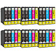 COMETE - T129XL - 30 Cartouches compatibles Epson T129XL - Noir et Couleur - Marque française 30 Cartouches compatibles Epson T129XL - 12 Noir + 6 Cyan + 6 Magenta + 6 Jaune