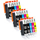 COMETE - Marque Française - 525XL 526XL - 15 Cartouches Compatibles 525XL 526XL pour Canon PIXMA 15 Cartouches Compatibles 525XL 526XL pour imprimantes Canon PIXMA PGI-525 CLI-526 - 3 Packs