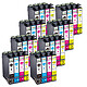 COMETE, Entreprise française - 16XL - 32 Cartouches 603 XL compatibles Epson Workforce - Noir et Couleur 32 Cartouches 16XL compatibles Epson Workforce C13T16214010 - 8 Noir + 8 Cyan + 8 Magenta + 8 Jaune