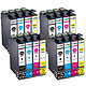 COMETE, Entreprise française - 29XL - Pack de 16 Cartouches 29XL compatibles Epson 29 XL - Noir et Couleur 16 Cartouches 29XL compatibles Epson 29 XL T2991 T1992 T1993 T2994 T2996 C13T29964012