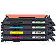 COMETE - Marque Française -404S -  4 Toners Compatibles avec Samsung CLT-404S CLT404S 404S 404C - Noir/Couleur Satisfait ou Remboursé