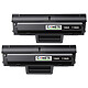COMETE - 106A - 2 Toners compatibles pour HP 106A 1106A - 2 Noir - Marque Française 2 Toners compatibles HP 106A 1106A Noir