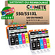 COMETE - Marque Française - 550XL 551XL - 10 Cartouches Compatibles 550 XL 551 XL pour Canon PIXMA 10 Cartouches Compatibles 550XL 551XL pour imprimantes Canon PIXMA PGI-550 CLI-551 - 2 Packs