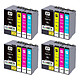 COMETE - Marque Française - 27XL - 16 Cartouches 27XL compatibles avec Epson 27 XL T2711 T2712 T2713 T2714 T2715 Satisfait ou Remboursé