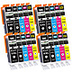 COMETE - Marque Française - 580XL 581XL - 20 Cartouches Compatibles 580XL 581XL pour Canon PIXMA 20 Cartouches Compatibles 580XL 581XL 580XXL 581XXL pour Canon PIXMA PGI-580 CLI-581 - 4 Packs