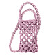 Avizar Sac Bandoulière pour Smartphone en Crochet Tressé Série TressBag Violet - Sac bandoulière conçu pour faciliter votre vie en gardant votre téléphone à portée de main