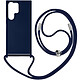 Avizar Coque Cordon pour Samsung Galaxy S23 Ultra Lanière Tour du Cou 80cm Bleu Nuit - Une protection mêlant la praticité au style, spécialement conçue pour votre Samsung Galaxy S23 Ultra