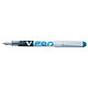 PILOT Stylo Plume Jetable Effaçable V-Pen Pointe Moyenne Turquoise x 12 Stylo plume