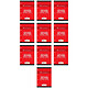 CONQUÉRANT Feuillets mobiles 21x29,7 cm 100 pages grands carreaux jaunes 80g x 10 Copies simples ou Feuillets mobiles