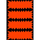 AGIPA Paquet de 400 flash 35 x 90 mm Orange Fluo Pastille ou gommette