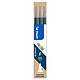 PILOT Recharge par 3 pour Roller FRIXION POINT BLS-FRP5 Pointe Fine bleu noir x 12 Recharge pour stylo roller