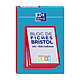 OXFORD Bloc de 30 fiches bristol 105X148 non perforées Q5/5 rouge Fiche Bristol