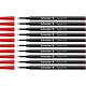 SCHNEIDER Recharge pour roller Topball 850 05 rouge x 10 Recharge pour stylo roller