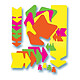 AGIPA Paquet de 10 flèches fluo effaçables à sec 12 x 16 cm Pastille ou gommette