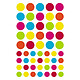 MAILDOR Initial Gommettes Geometriques, Sachet 20 planches - Multicolore Pastille ou gommette