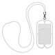 Avizar Coque à cordon Universelle Avec Rangement Carte série NeckPouch Blanc - Coque Cordon Smartphone Universelle NeckPouch, pratique et sécurisée pour transporter votre mobile autour du cou