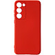Avizar Coque Soft-Touch pour Galaxy S23 Plus Série Fast Cover Antidérapant Rouge - Silicone semi-rigide absorbant les impacts, idéal pour protéger votre smartphone des chutes et rayures du quotidien