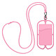 Avizar Coque Cordon Universelle pour Smartphone avec Porte-carte NeckPouch Rose - Coque universelle pour téléphone universelle série NeckPouch, très pratique au quotidien