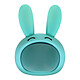 Moxie Enceinte Bluetooth 3W Autonomie 3h Design Lapin Lumineux  Bleu Une enceinte nomade proposée par la marque Moxie pour profiter de votre musique
