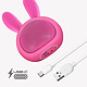 Avis Moxie Enceinte Bluetooth 3W Autonomie 3h Design Lapin Lumineux Rose