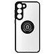 Avizar Coque pour Samsung S23 Plus Bi-matière Bague Métallique Support Vidéo Noir - Coque de protection avec un anneau de maintien conçue spécialement pour votre Samsung Galaxy S23 Plus