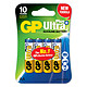 GP Batteries - Pack de 4 piles AA - LR6 ULTRA PLUS Experts en piles depuis 1964!GP Batteries est un fournisseur complet de batteries avec une longue expérience de la fabrication de piles de haute qualité.
