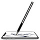 XtremeMac - Stylet 3 en 1 bille pointe et filet Poignée rainurée en caoutchouc - Compatibilité universelle