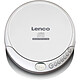 Lenco - Lecteur CD portable sans fil CD-200 argent Batterie et fonction CA - Fonction livre audio - Antichoc - Comprend casque stéréo, câble de charge
