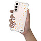 Evetane Coque Samsung Galaxy S22 5G Silicone antichocs Solides coins renforcés  transparente Motif Marguerite pas cher
