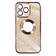 Avizar Coque pour iPhone 13 Pro Paillette Amovible Silicone Série Protecam Spark Rose Une coque design de la série Protecam Spark, pour iPhone 13 Pro