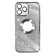 Avizar Coque pour iPhone 12 Pro Max Paillette Amovible Série Protecam Spark Argent Une coque design de la série Protecam Spark, pour iPhone 12 Pro Max