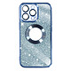 Avizar Coque pour iPhone 13 Pro Paillette Amovible Silicone Série Protecam Spark Bleu - Une coque design de la série Protecam Spark, pour iPhone 13 Pro