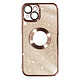 Avizar Coque pour iPhone 14 Paillette Amovible Silicone Gel Série Protecam Spark Rose - Une coque design de la série Protecam Spark, pour iPhone 14