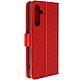Avizar Étui pour Samsung Galaxy A34 5G Portefeuille Fonction Support Vidéo Rouge Étui de la série Chesterfield spécialement conçu pour Samsung Galaxy A34 5G