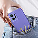 Avizar Coque pour Xiaomi Redmi Note 12 4G Semi-rigide Soft-touch Fast Cover Violet pas cher