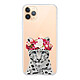 Evetane Coque iPhone 11 Pro 360 intégrale transparente Motif Leopard Couronne Tendance . Coque iPhone 11 Pro 360 intégrale transparente Leopard Couronne Tendance .