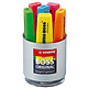STABILO Pot de 6 Surligneurs BOSS ORIGINAL Rechargeable Pointe Biseautée 2-5 mm x 5 Surligneur