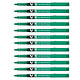 PILOT Stylo roller Hi-Tecpoint V5 Encre liquide Pointe Fine Vert x 12 Stylo roller