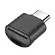 Avizar Mini Lecteur Carte micro SD et TF, Adaptateur USB-C Noir Mini lecteur de carte conçu pour lire toutes les données de votre carte micro SD / TF