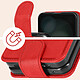 Acheter Avizar Coque Clapet pour Samsung Galaxy Z Flip 5 Languette Magnétique Chesterfield Rouge