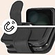 Acheter Avizar Étui Clapet pour Galaxy Z Flip 5 avec Languette Magnétique Chesterfield Grainé Noir