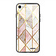 Evetane Coque iPhone 7/8/ iPhone SE 2020/ 2022 Coque Soft Touch Glossy Marbre Rose Losange Design Coque iPhone 7/8/ iPhone SE 2020/ 2022 Coque Soft Touch Glossy Marbre Rose Losange Design