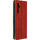 Avizar Étui pour Samsung Galaxy A54 5G Portefeuille Motif prisme Collection Geo Rouge - Une housse en éco-cuir rouge, collection Geo, qui combine mode et protection pour le Samsung Galaxy A54 5G