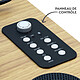 Mooov 477361 - Platine vinyle Bluetooth effet bois 33/45/78 tours avec HP intégrés pas cher